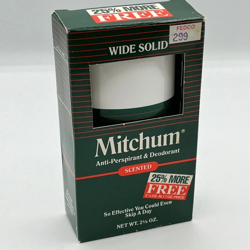 Vtg. Mitchum Scented Wide Solid Anti-Perspirant Deodorant 2.125oz New Old Stock‎